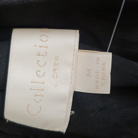 J. Crew Silk Blend Iridescent Floral High Neck Top - Picture 10 of 11